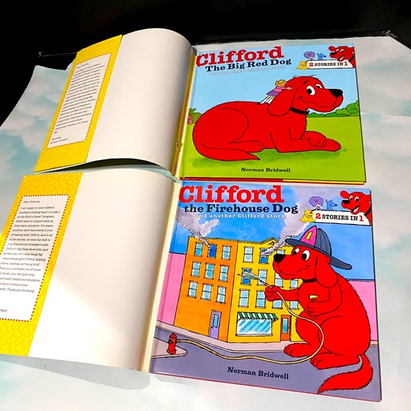 CLIFFORD THE BIG RED DOG HARDCOVER BOOKS 2 STORIES IN 1 BUNDLE OF 2 BOOKS - Picture 3 of 7